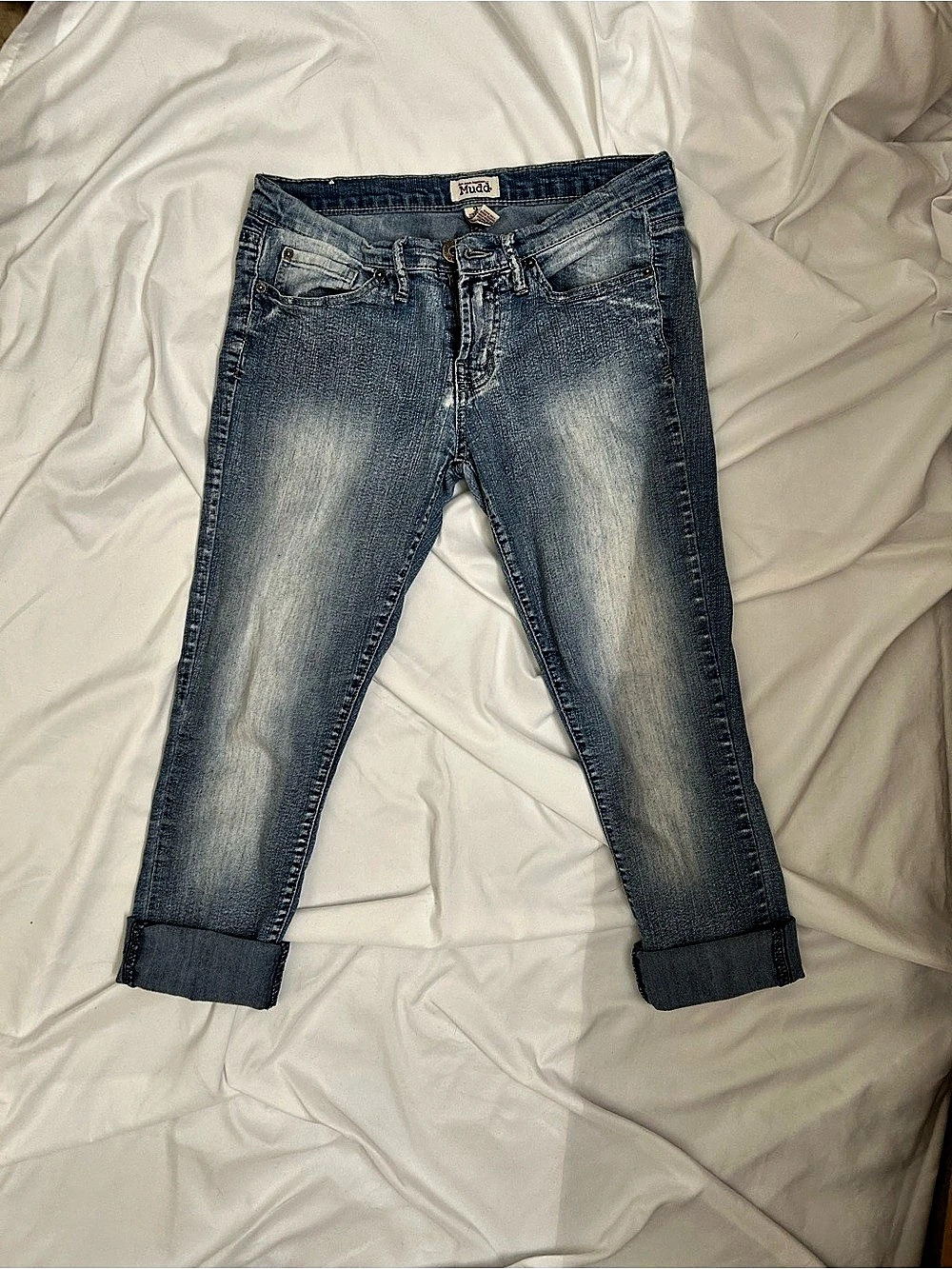 Y2K Mudd Low Rise Waist Capri Size 9